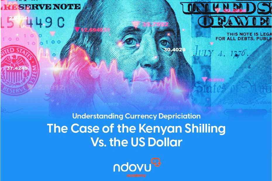 Header image displaying blog title: Understanding Currency Depreciation: The Case of the Kenya Shilling vs. the U.S. Dollar.